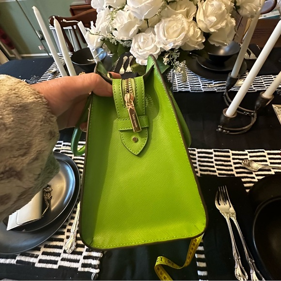 kate spade ♠️- $429 Madison Saffiano Leather Medium Satchel in Turtle Green, NWT - Picture 14 of 16